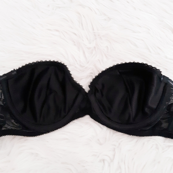 VTG Cabernet Black Strapless Bra 34C - Picture 4 of 4
